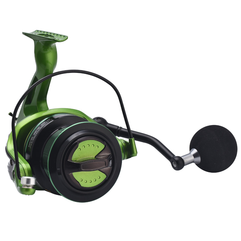 Mulinete pentru pește de adâncime metal verde Distant Wheel turnare lungă Raft Wheel Bait Mulinete de turnare mulinetă de pescuit spinning